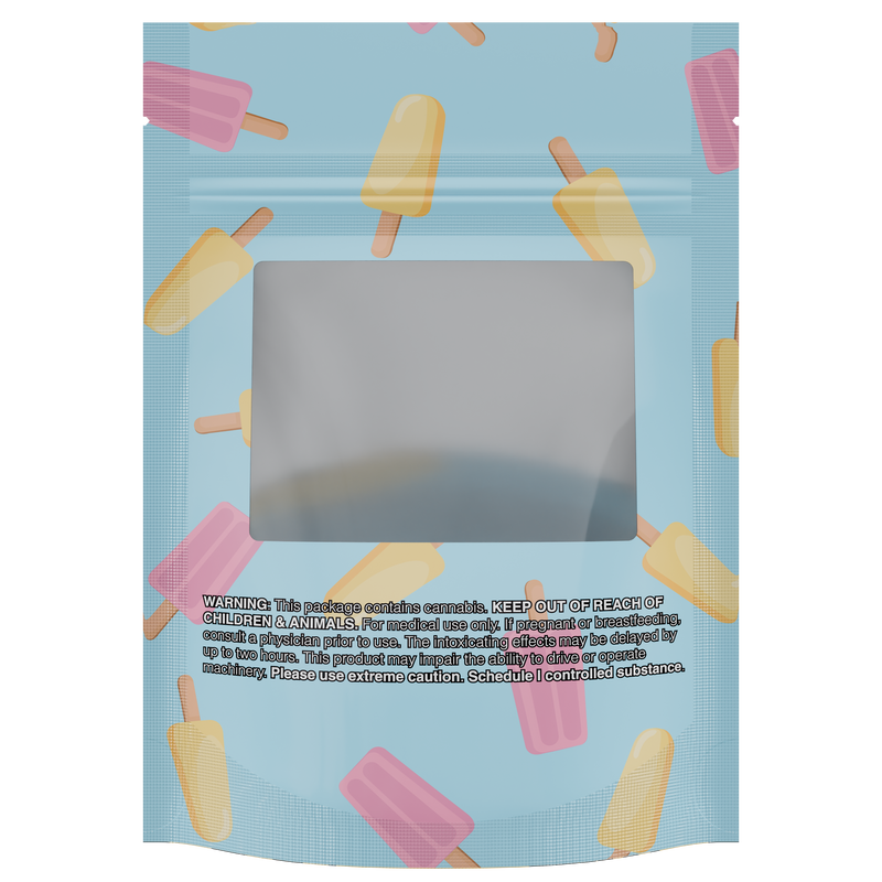 1/8th 3.5g 8th Cali Caviar Sherbet Designer Custom Printed Mylar Bags (100 qty.)