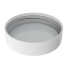 3 Ounce Clear Glass Jar - Child Resistant White Smooth Cap - (150 qty.)