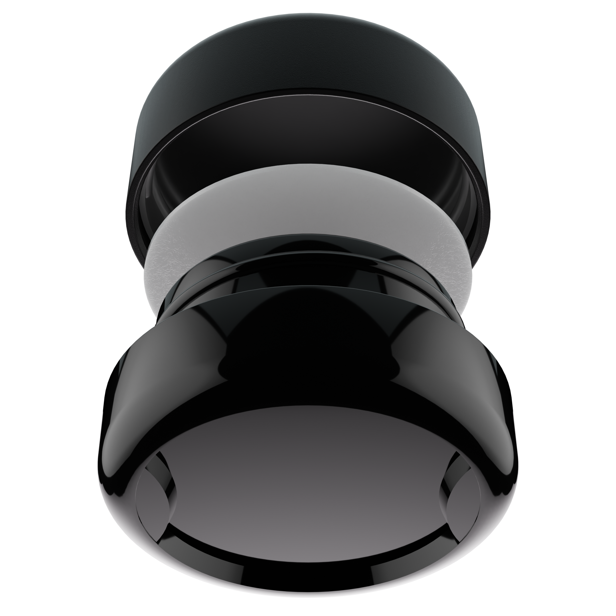 9ML Premium Black Glass Concentrate Jar - Black Smooth CR Cap (320 qty.)