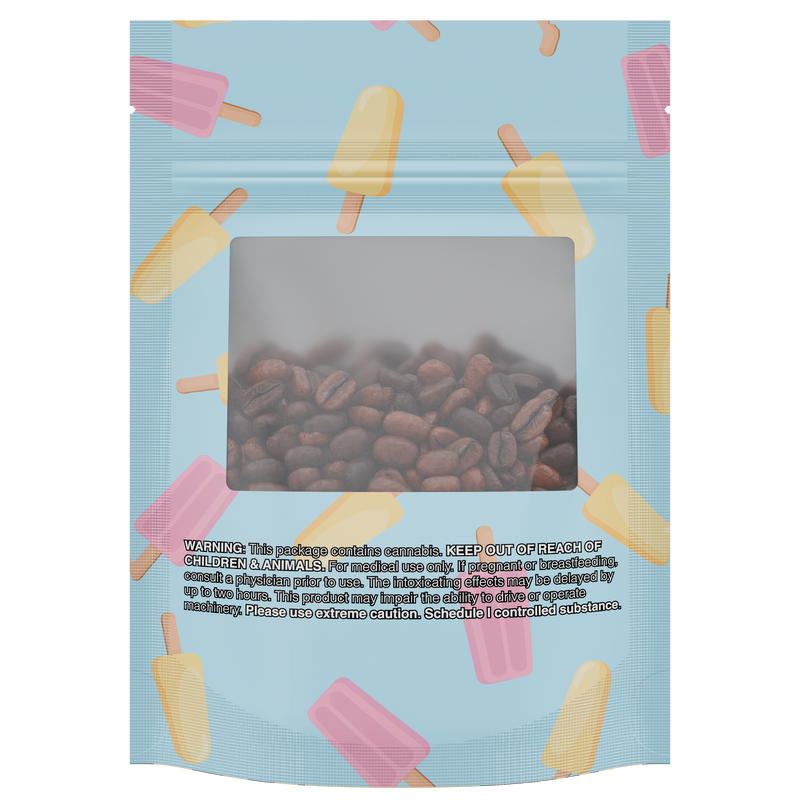 1/8th 3.5g 8th Cali Caviar Sherbet Designer Custom Printed Mylar Bags (100 qty.)