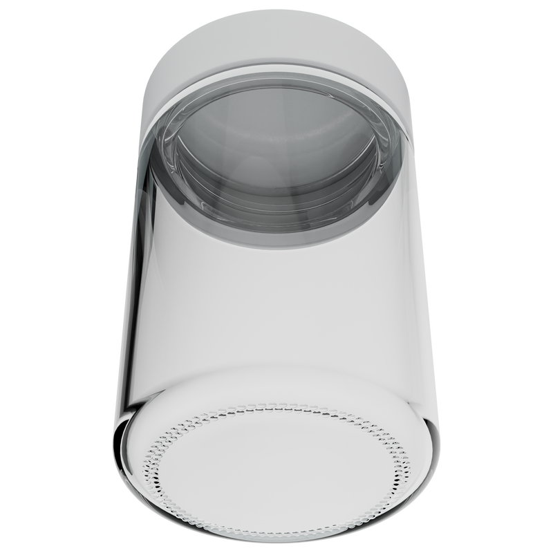 5 Ounce Clear Glass Jar - Child Resistant White Smooth Cap - (100 qty.)
