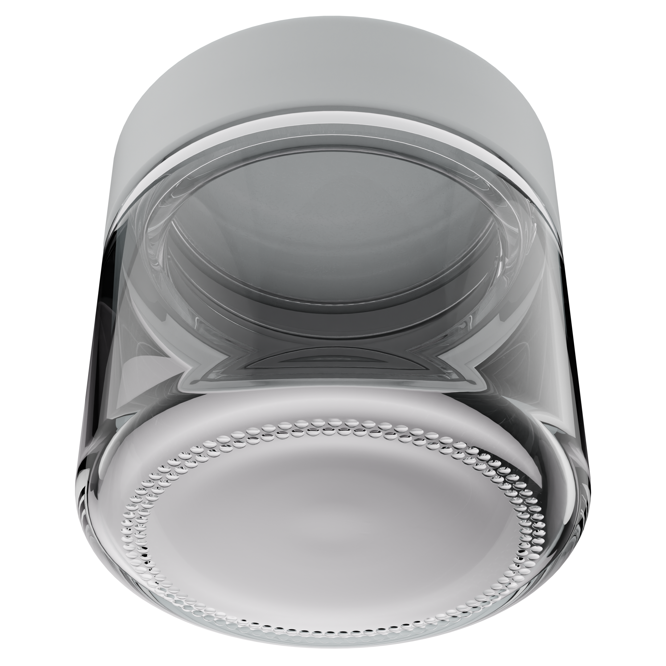 2 Ounce Clear Glass Jar - Child Resistant White Smooth Cap - (200 qty.)