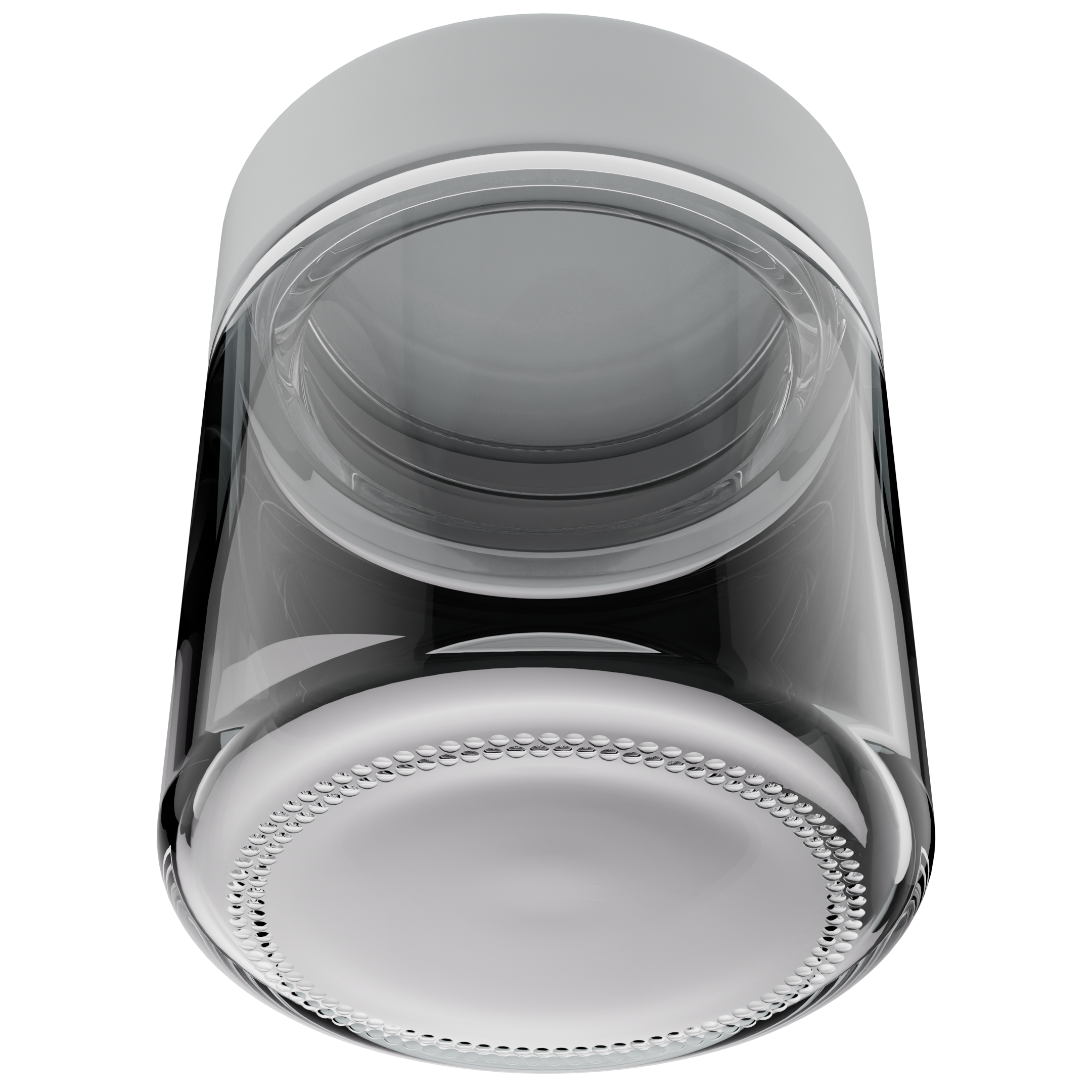 3 Ounce Clear Glass Jar - Child Resistant White Smooth Cap - (150 qty.)