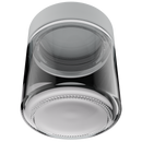 3 Ounce Clear Glass Jar - Child Resistant White Smooth Cap - (150 qty.)