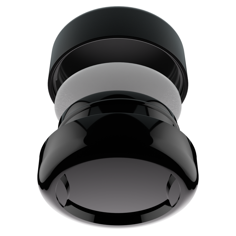 7ML Premium Black Glass Concentrate Jar - Black Smooth CR Cap (400 qty.)