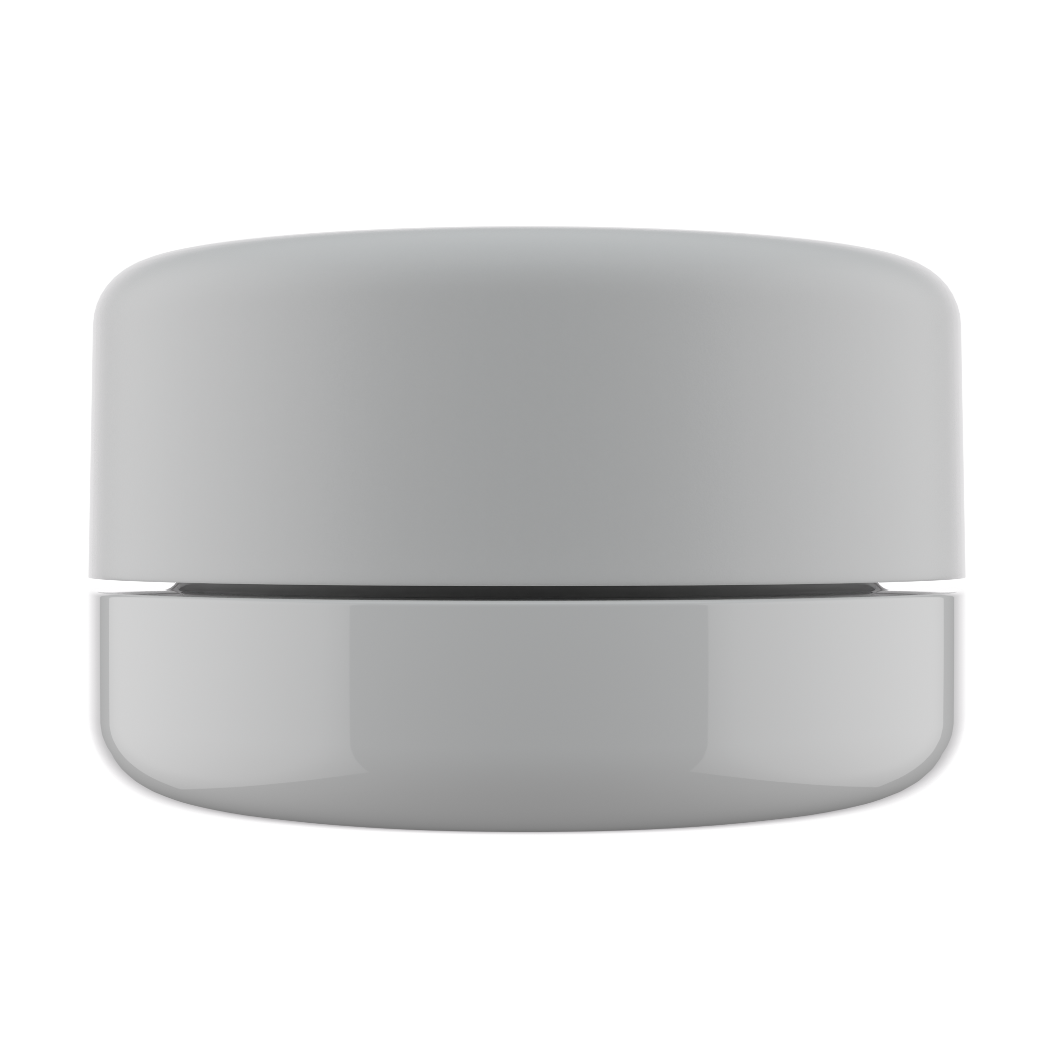 7ML Premium White Glass Concentrate Jar - White Smooth CR Cap (400 qty.)