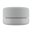 7ML Premium White Glass Concentrate Jar - White Smooth CR Cap (400 qty.)