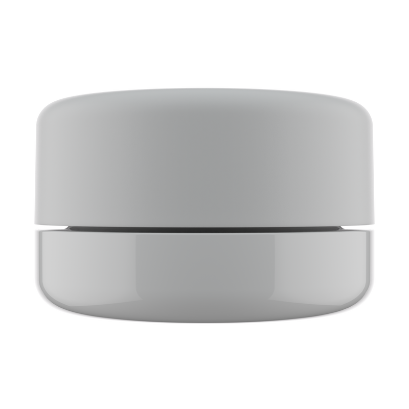 7ML Premium White Glass Concentrate Jar - White Smooth CR Cap (400 qty.)