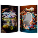 1/8th 3.5g 8th Holographic Black Designer Mushroom Custom Printed Mylar Bags (1,000 qty.) - Dragon Chewer