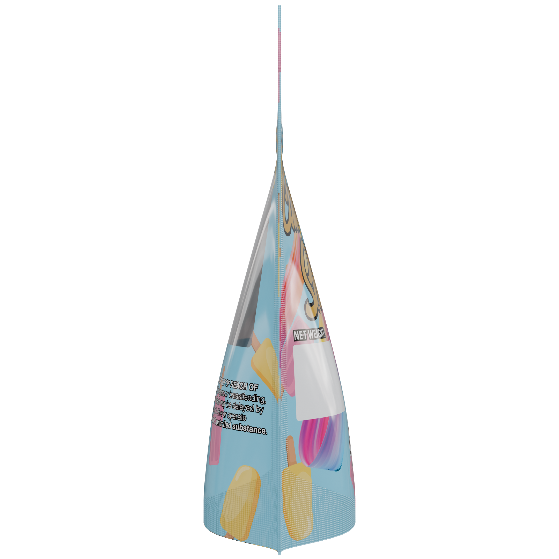 1/8th 3.5g 8th Cali Caviar Sherbet Designer Custom Printed Mylar Bags (1,000 qty.) - Dragon Chewer