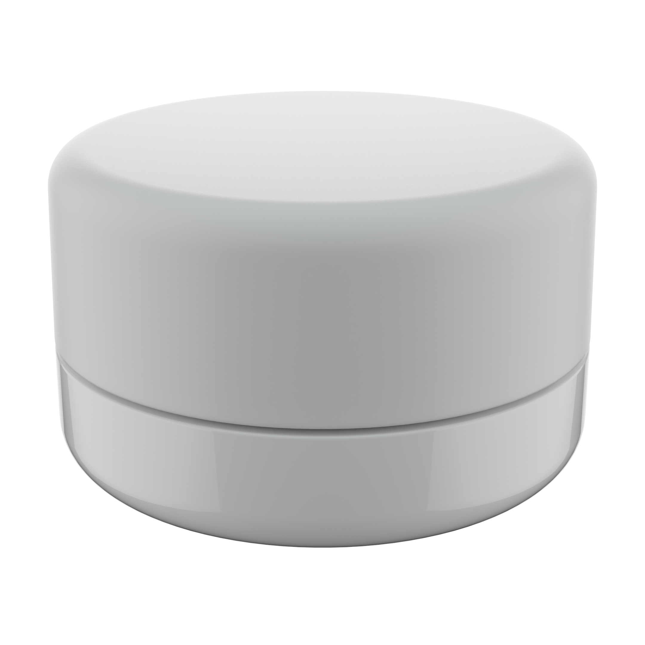 7ML Premium White Glass Concentrate Jar - White Smooth CR Cap (400 qty.) - Dragon Chewer