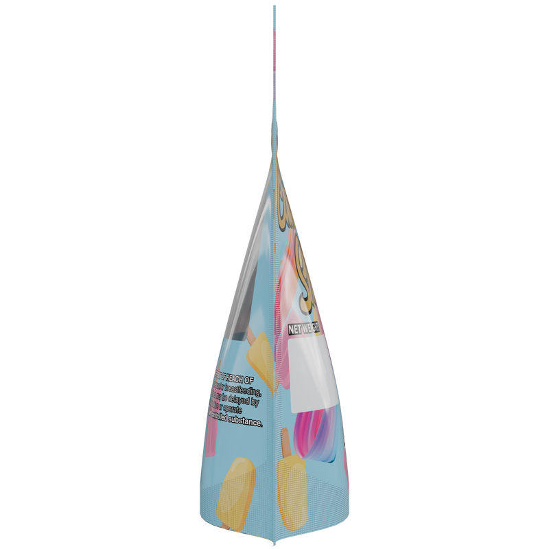 1/8th 3.5g 8th Cali Caviar Sherbet Designer Custom Printed Mylar Bags (100 qty.)