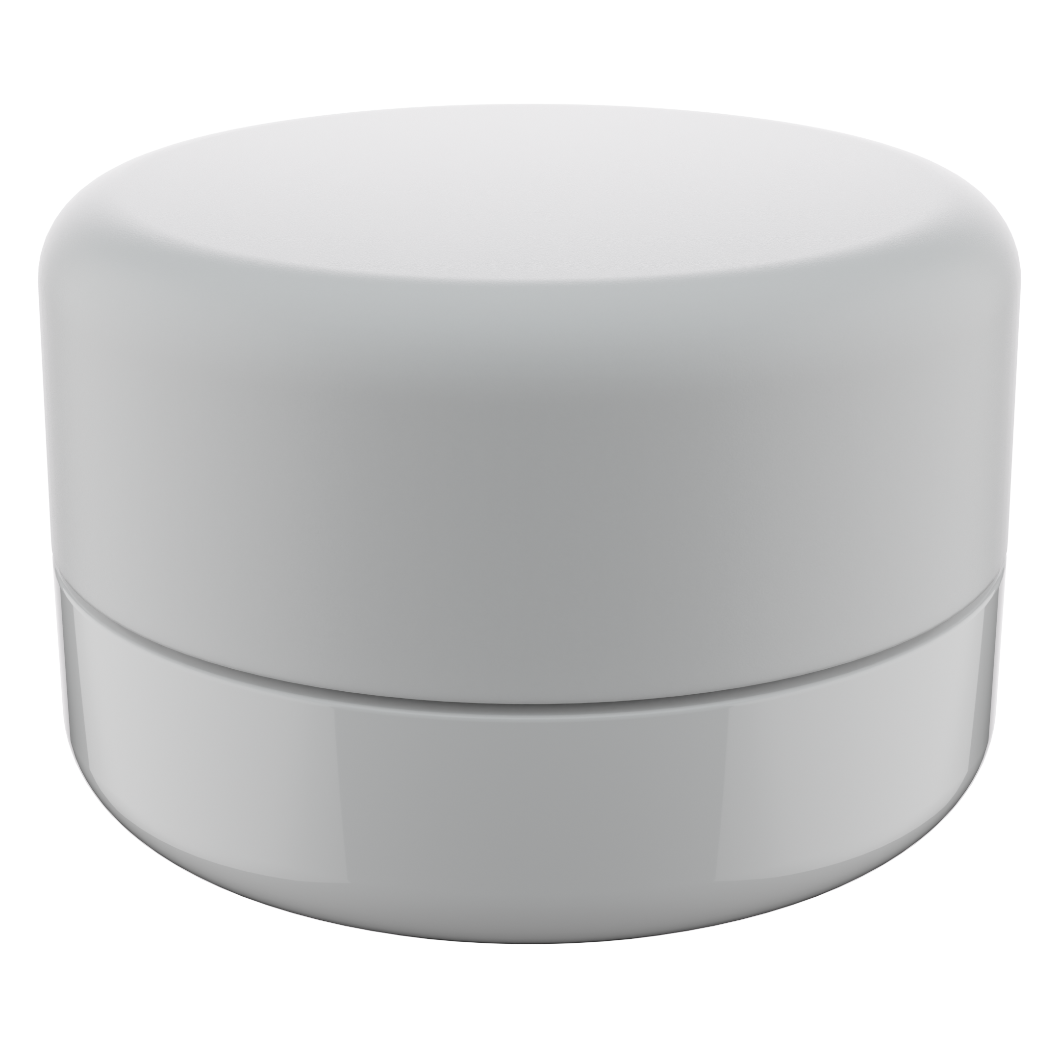 9ML Premium White Glass Concentrate Jar - White Smooth CR Cap (320 qty