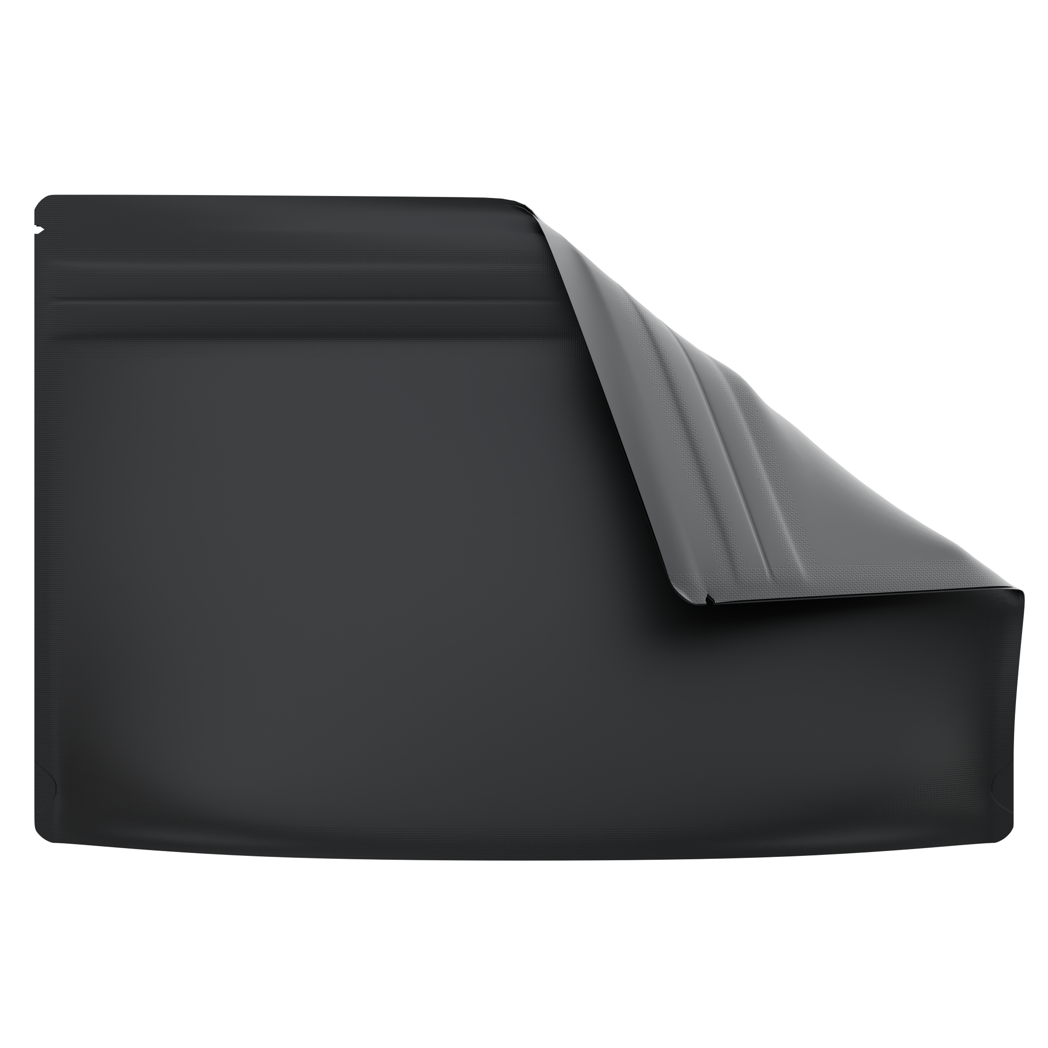 Medium 9 x 6 CR Exit Bags Matte Black Opaque Mylar Bags - Child Resistant - (1,000 qty.) - Dragon Chewer