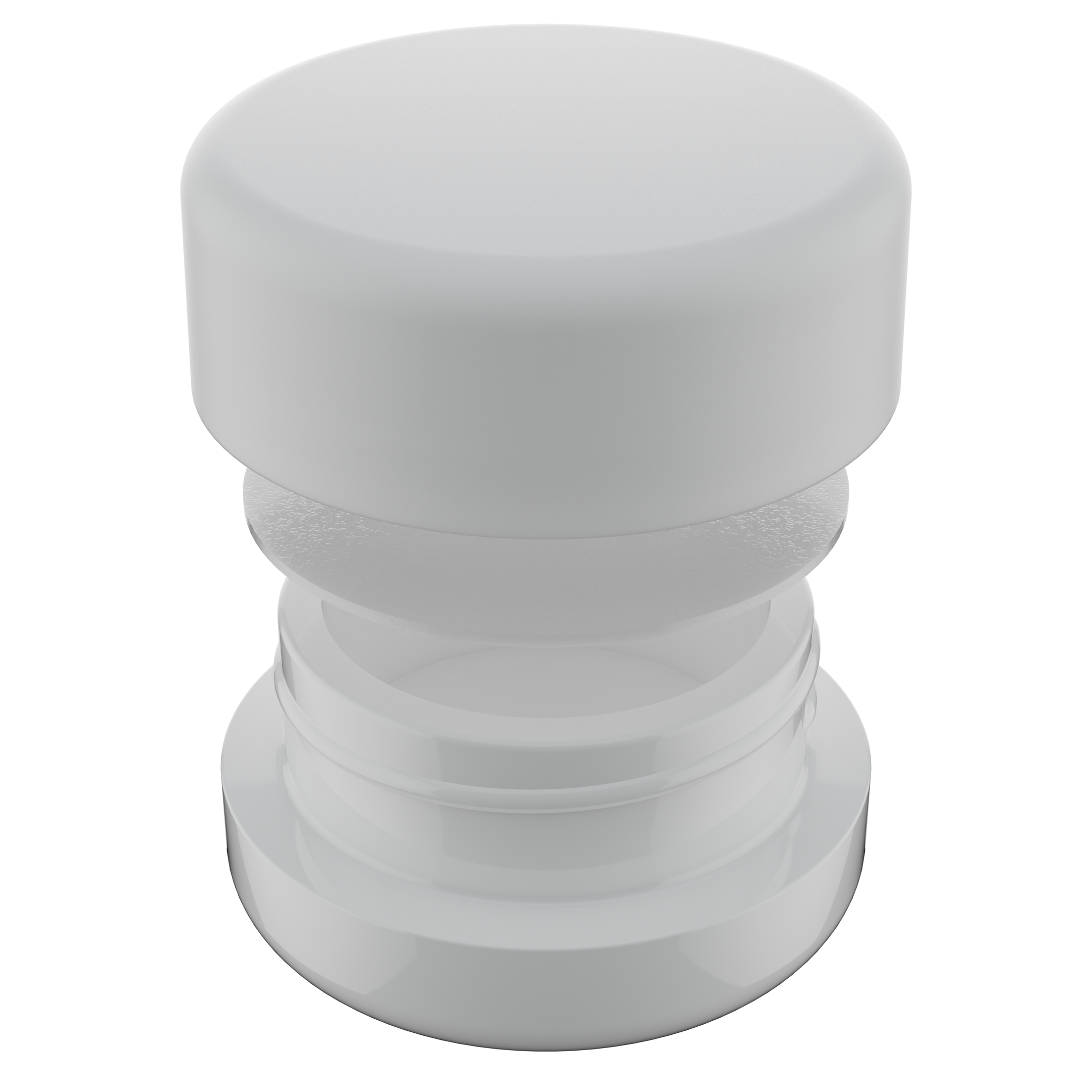 7ML Premium White Glass Concentrate Jar - White Smooth CR Cap (400 qty.) - Dragon Chewer