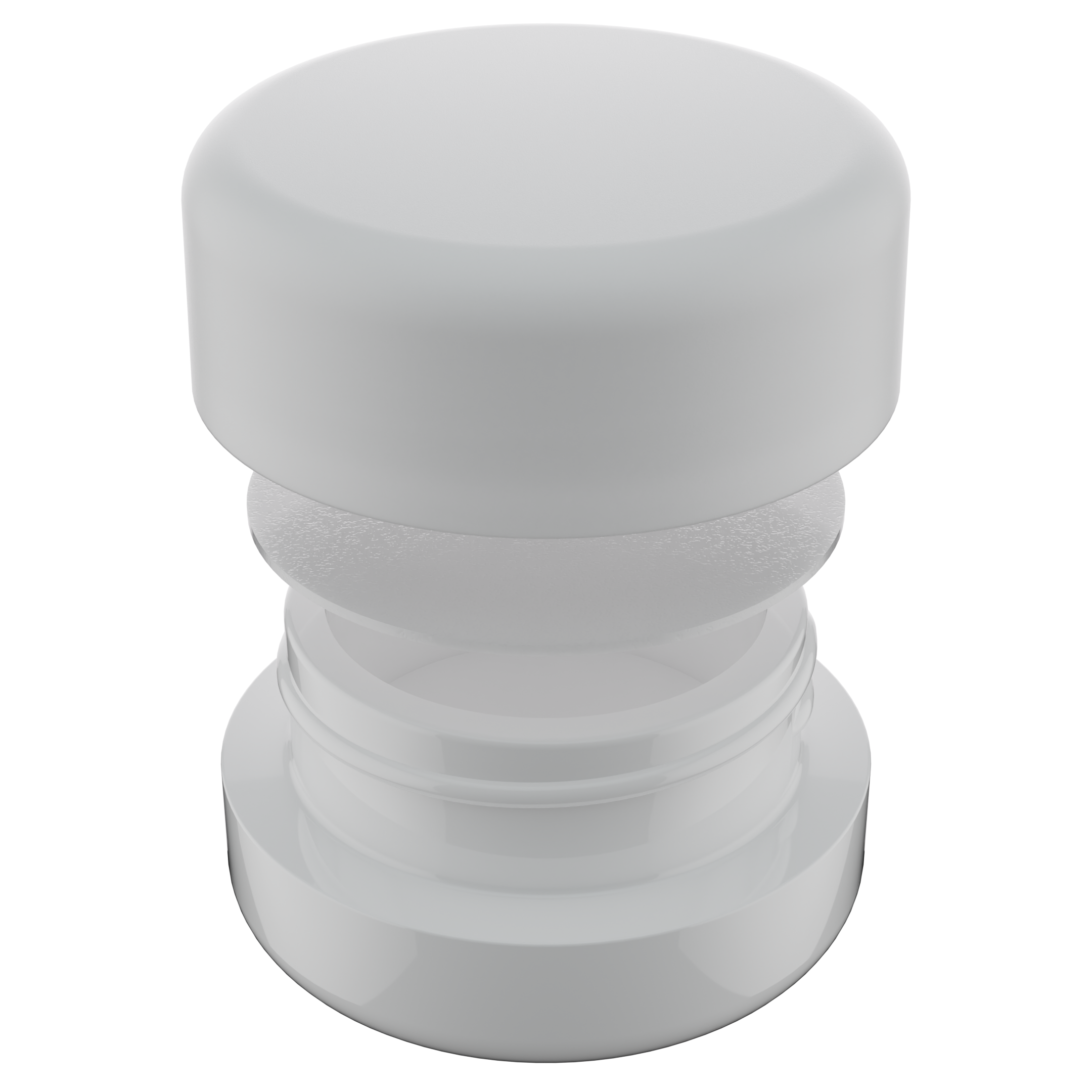 9ML Premium White Glass Concentrate Jar - White Smooth CR Cap (320 qty