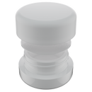 9ML Premium White Glass Concentrate Jar - White Smooth CR Cap (320 qty.)