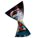 1/8th 3.5g 8th Holographic Black Designer Mushroom Custom Printed Mylar Bags (100 qty.) - Dragon Chewer