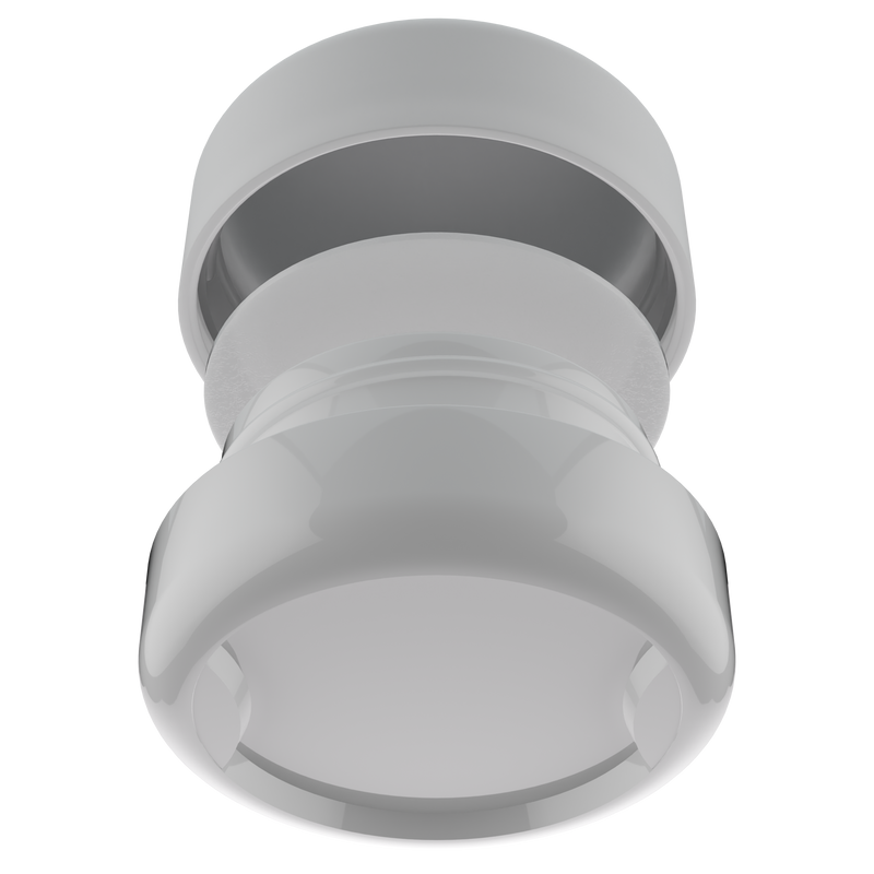 9ML Premium White Glass Concentrate Jar - White Smooth CR Cap (320 qty.)