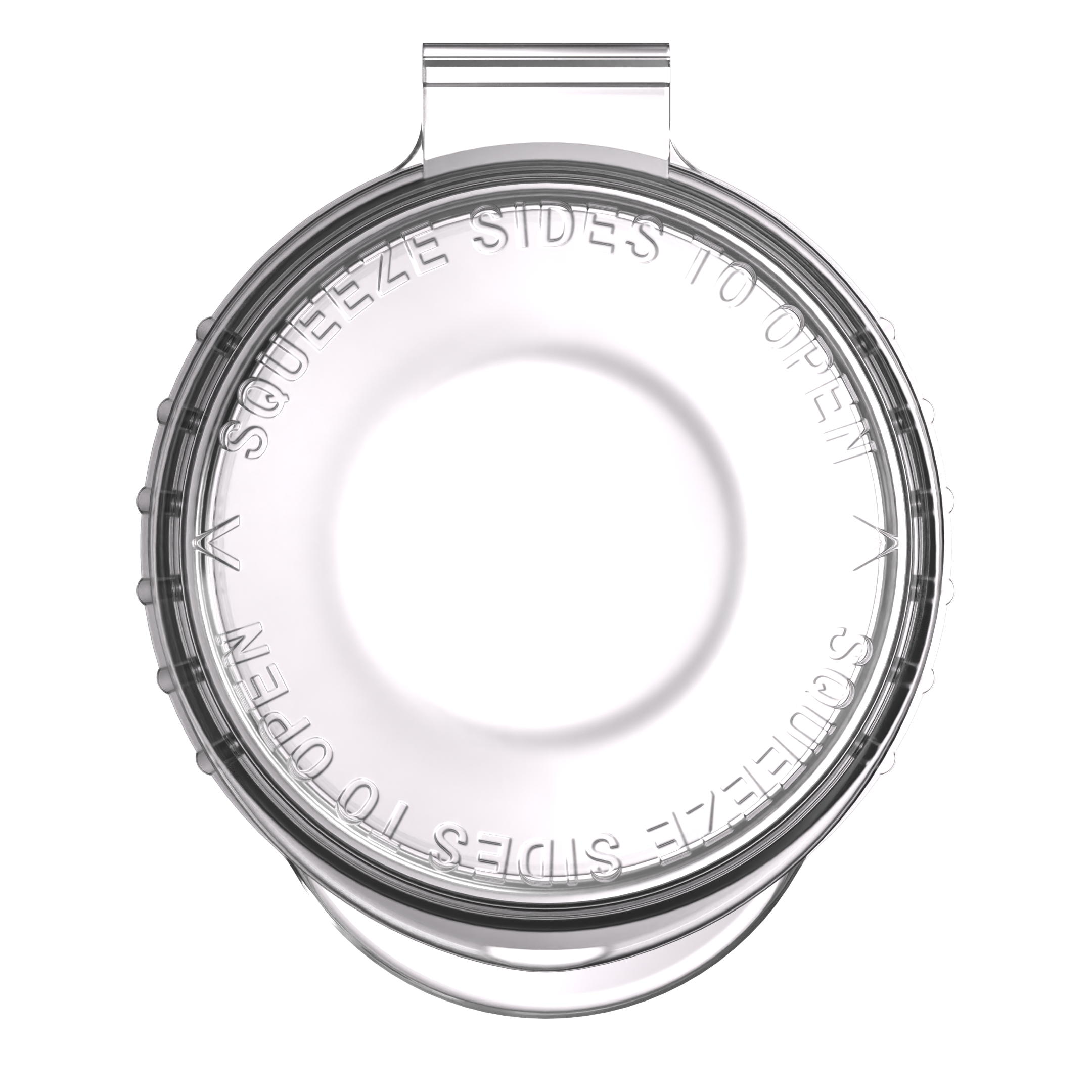 80mm Wide Clear Pop Top Pre Roll Child Resistant Tubes - OPEN LID (600 qty.)