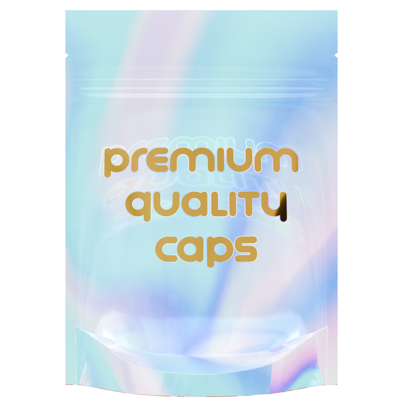 1/8th 3.5g 8th Holographic Burnt Copper Designer Mushroom Custom Printed Mylar Bags (1,000 qty.)