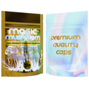 1/8th 3.5g 8th Holographic Burnt Copper Designer Mushroom Custom Printed Mylar Bags (100 qty.)