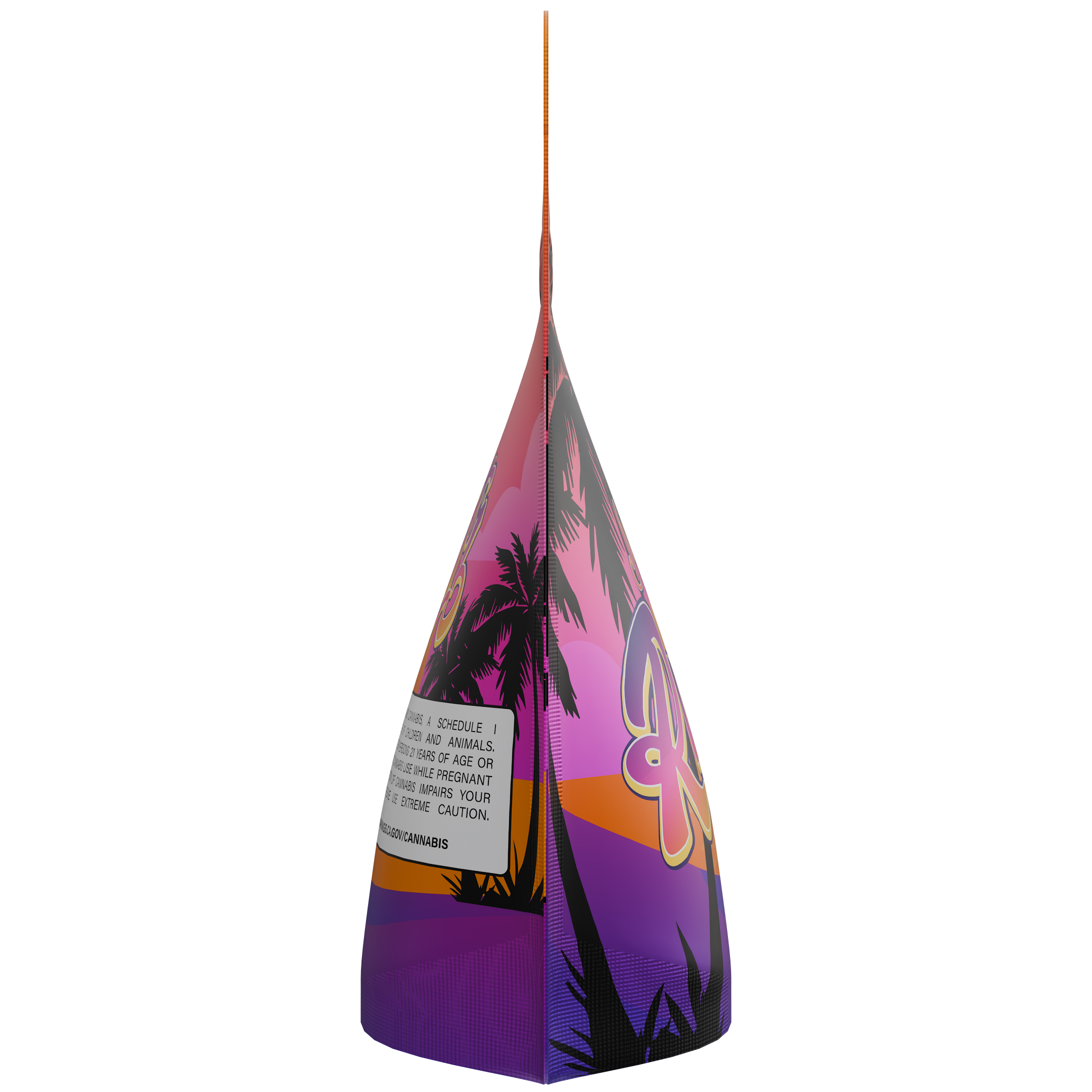 1/8th 3.5g Ounce Sunset Runtz Designer Custom Printed Mylar Bags (1,00