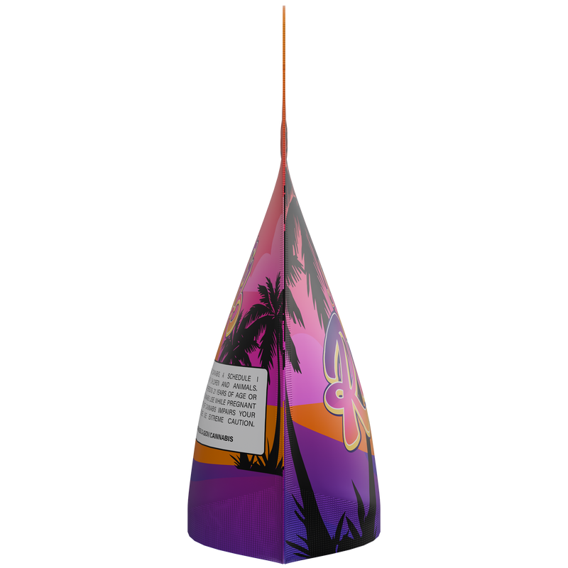 1/8th 3.5g Ounce Sunset Runtz Designer Custom Printed Mylar Bags (100 qty.)