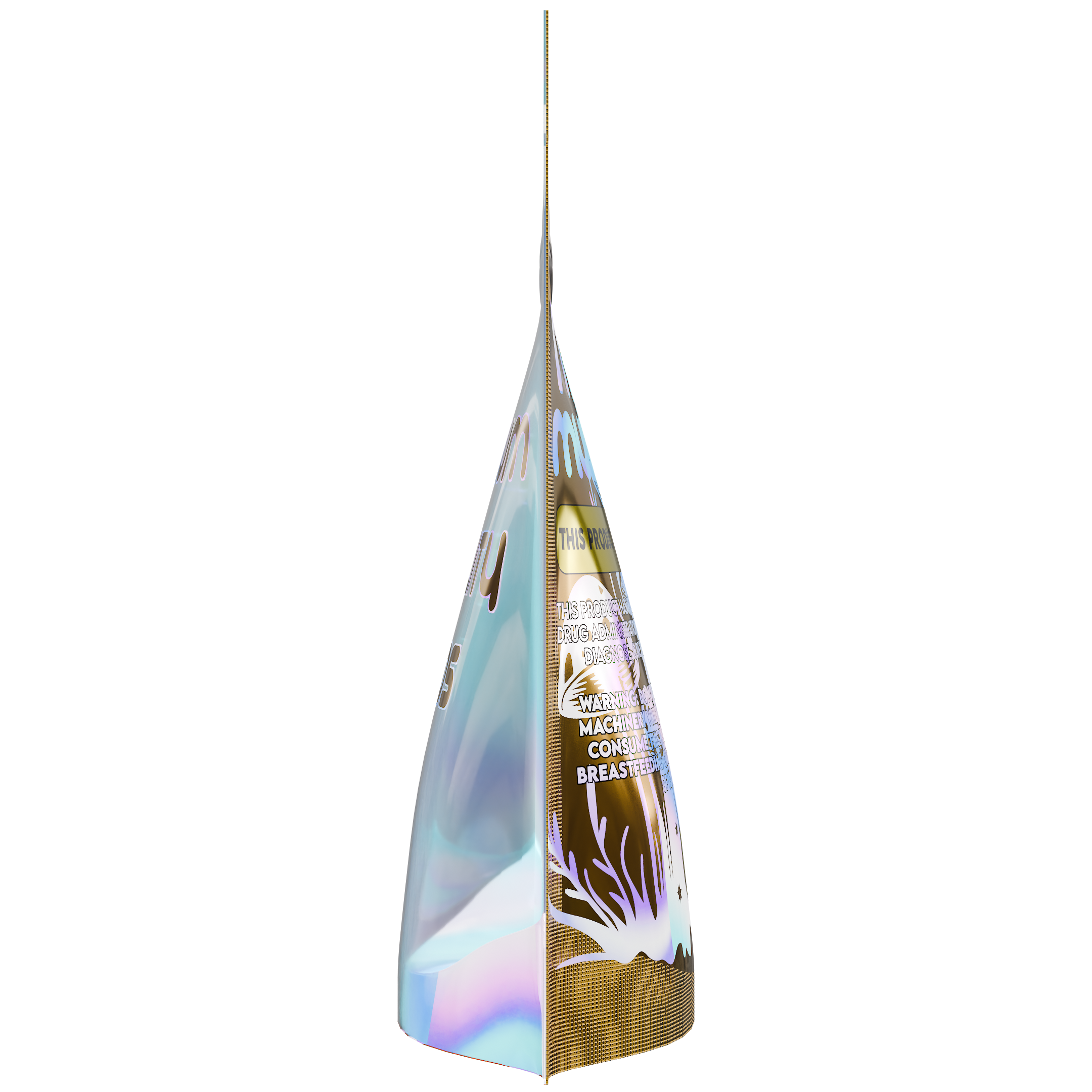 1/8th 3.5g 8th Holographic Burnt Copper Designer Mushroom Custom Printed Mylar Bags (1,000 qty.) - Dragon Chewer