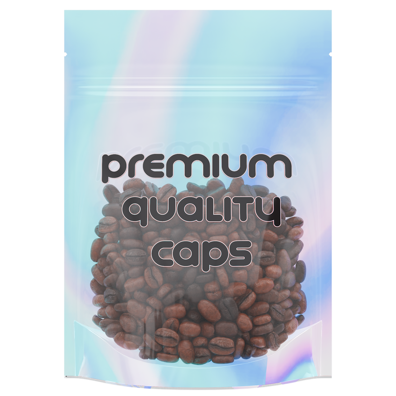 1/8th 3.5g 8th Holographic White Designer Mushroom Custom Printed Mylar Bags (100 qty.)
