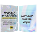 1/8th 3.5g 8th Holographic White Designer Mushroom Custom Printed Mylar Bags (100 qty.)