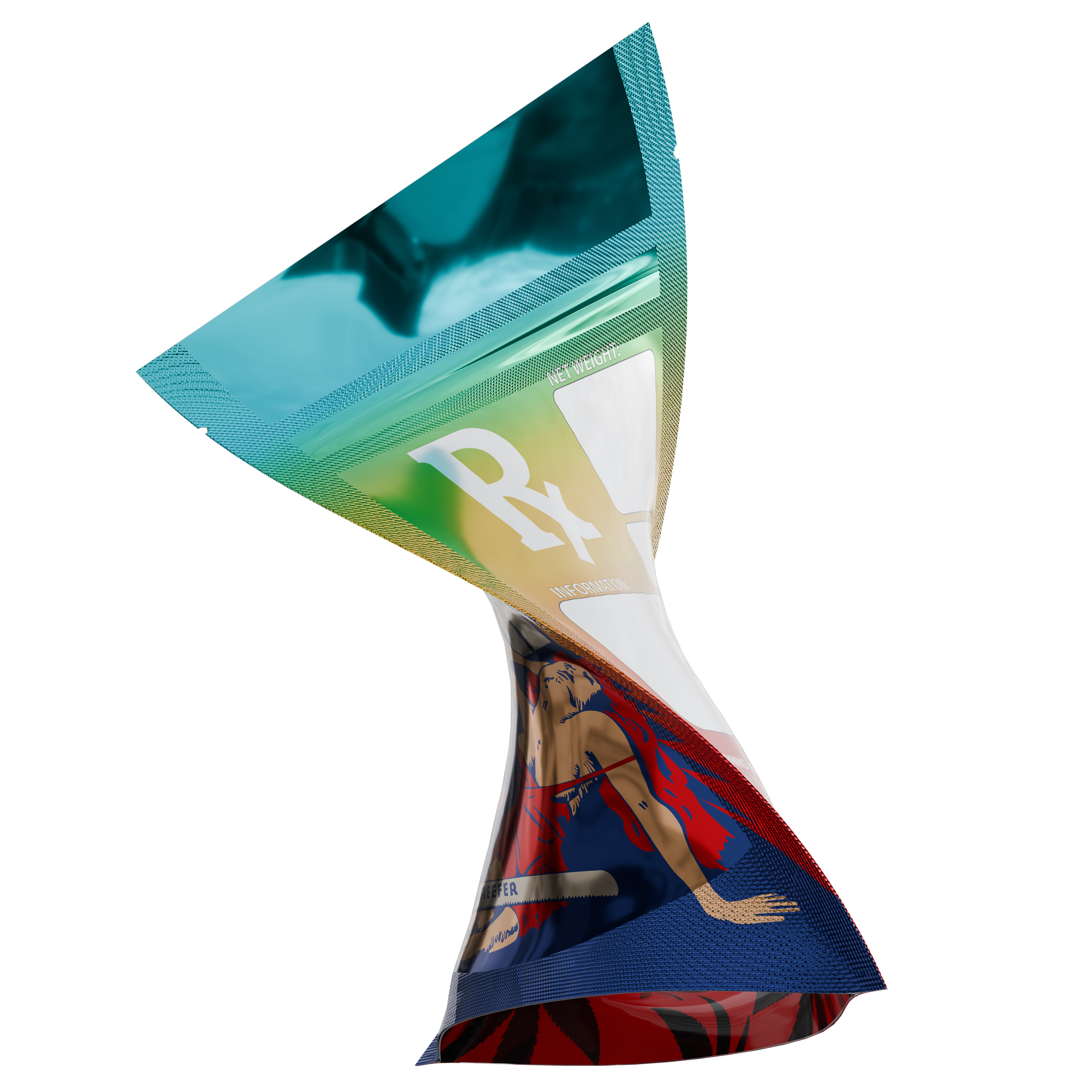 1/8th 3.5g 8th AOY Designer Custom Printed Mylar Bags (1,000 qty.) - Dragon Chewer