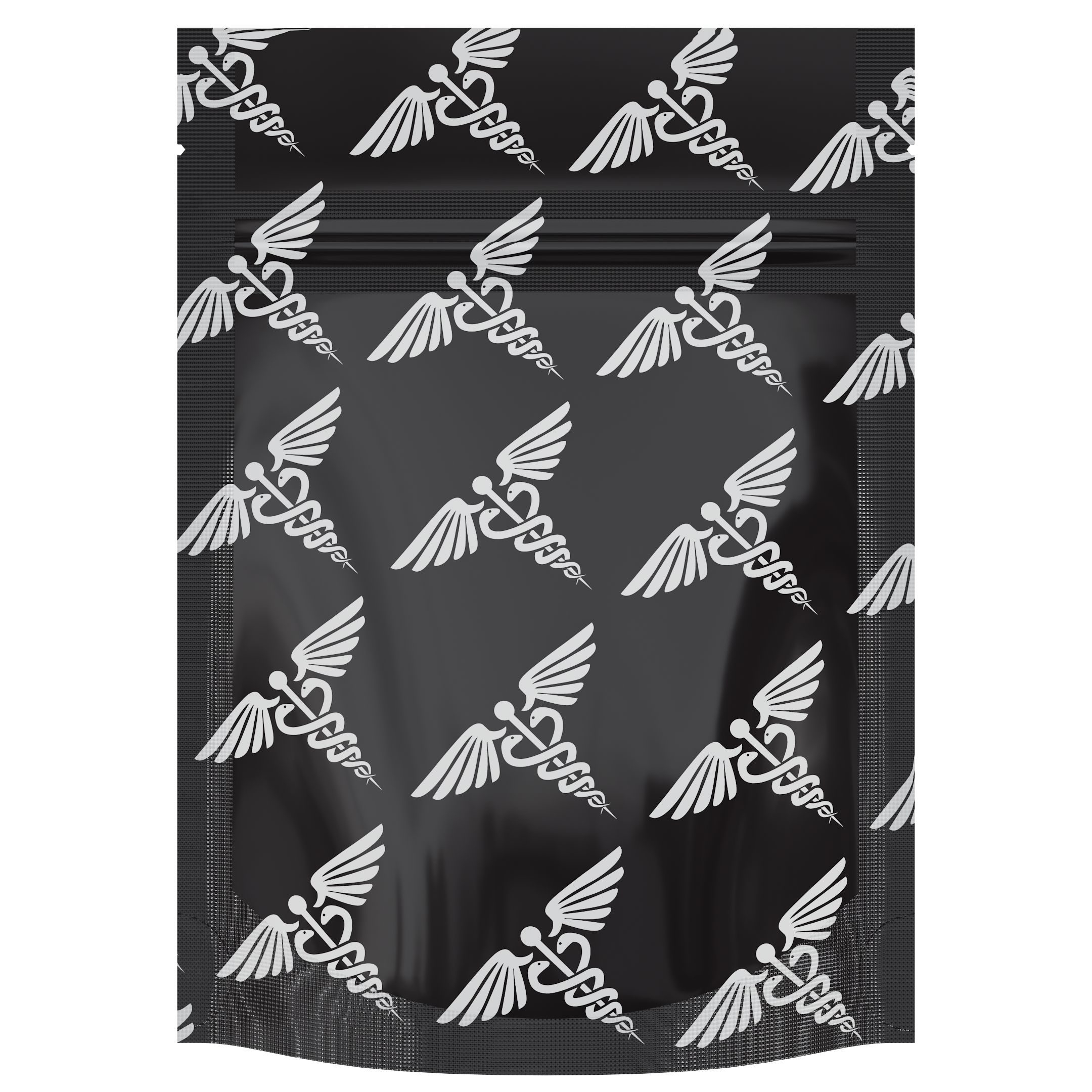 1/8th 3.5g 8th Black Rx Designer Custom Printed Mylar Bags (100 qty.) - Dragon Chewer