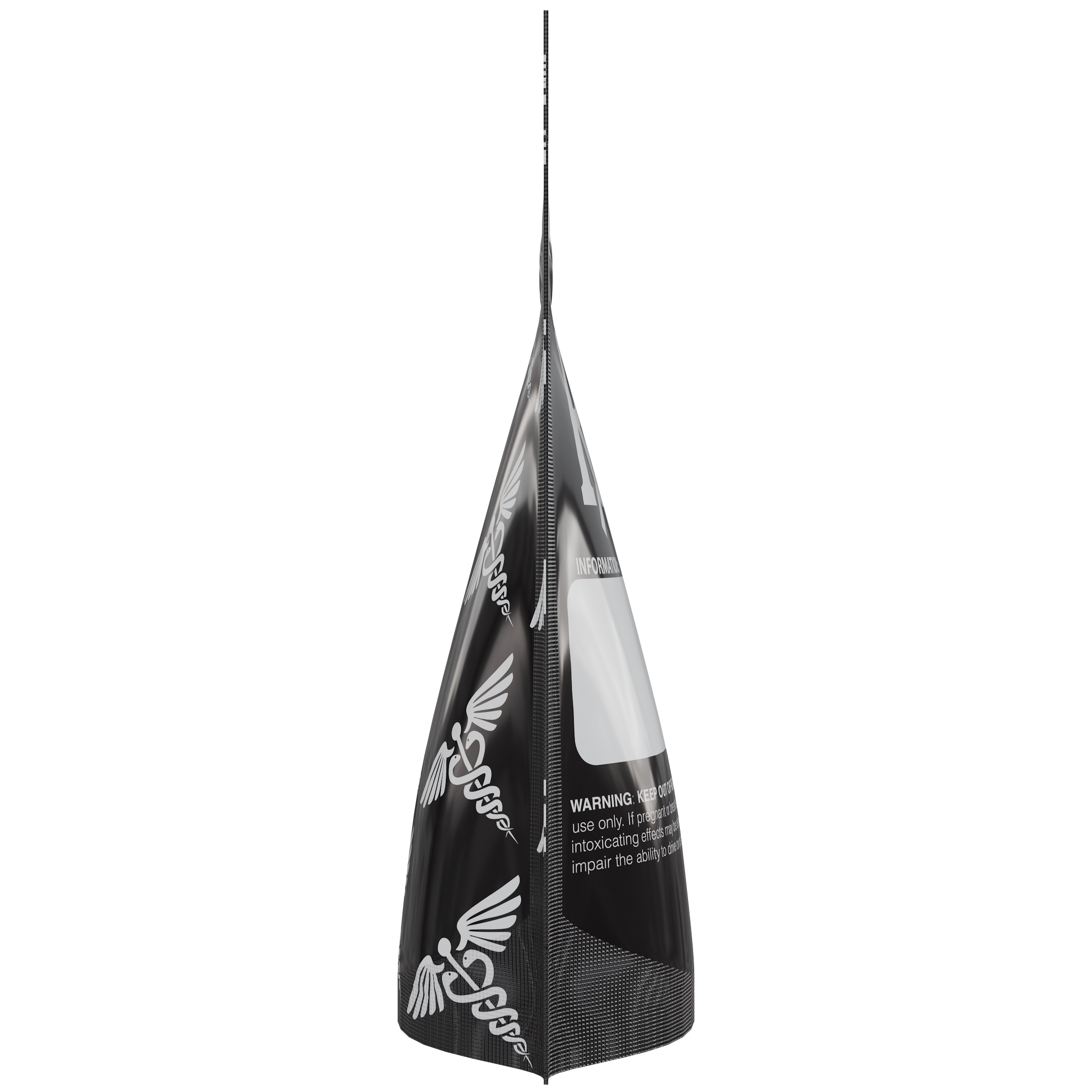 1/8th 3.5g 8th Black Rx Designer Custom Printed Mylar Bags (100 qty.) - Dragon Chewer