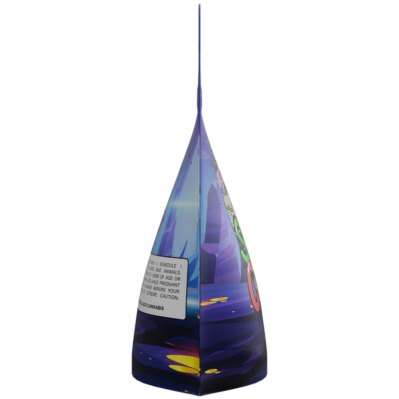 1/8th 3.5g Ounce Space Cake Designer Custom Printed Mylar Bags (100 qty.)