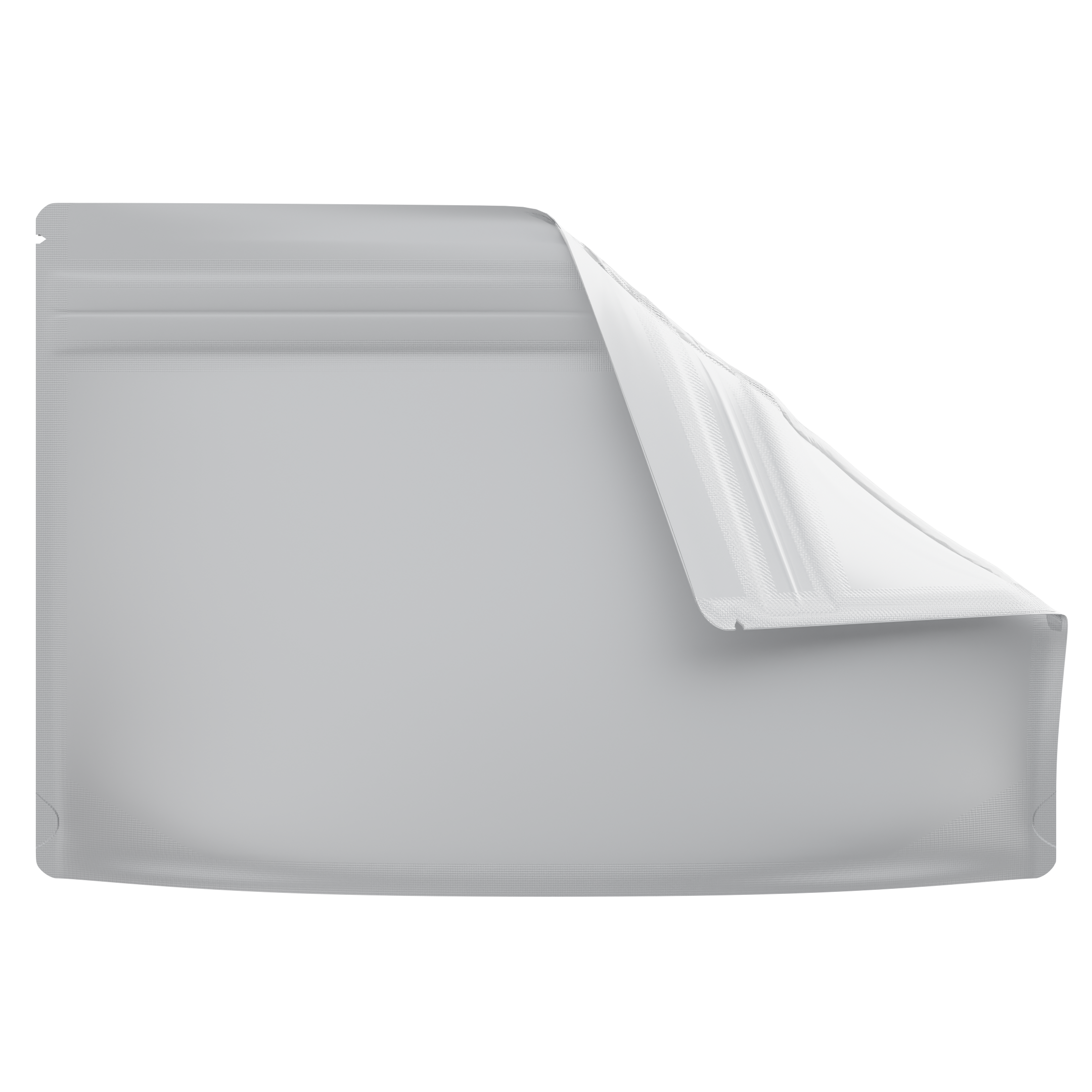 Medium 9 x 6 CR Exit Bags Matte White Opaque Mylar Bags - Child Resistant - (1,000 qty.) - Dragon Chewer