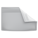 Medium 9 x 6 CR Exit Bags Matte White Opaque Mylar Bags - Child Resistant - (1,000 qty.) - Dragon Chewer