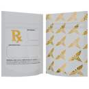 1/8th 3.5g 8th White Rx Designer Custom Printed Mylar Bags (100 qty.) - Dragon Chewer