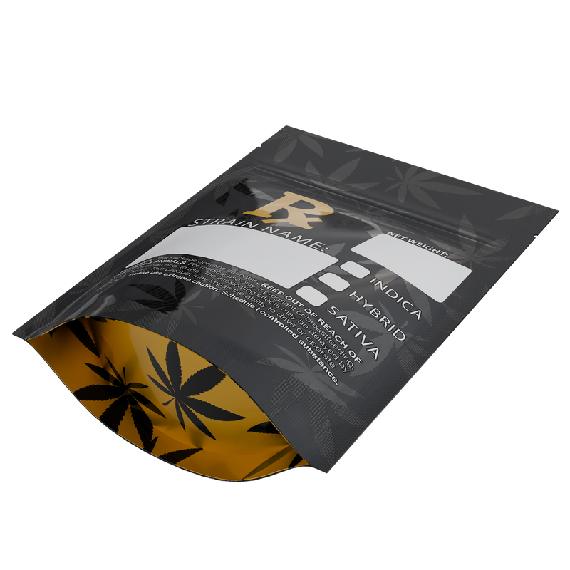 1/8th 3.5g Ounce Rx Generic Designer Custom Printed Mylar Bags (100 qty.) - Dragon Chewer