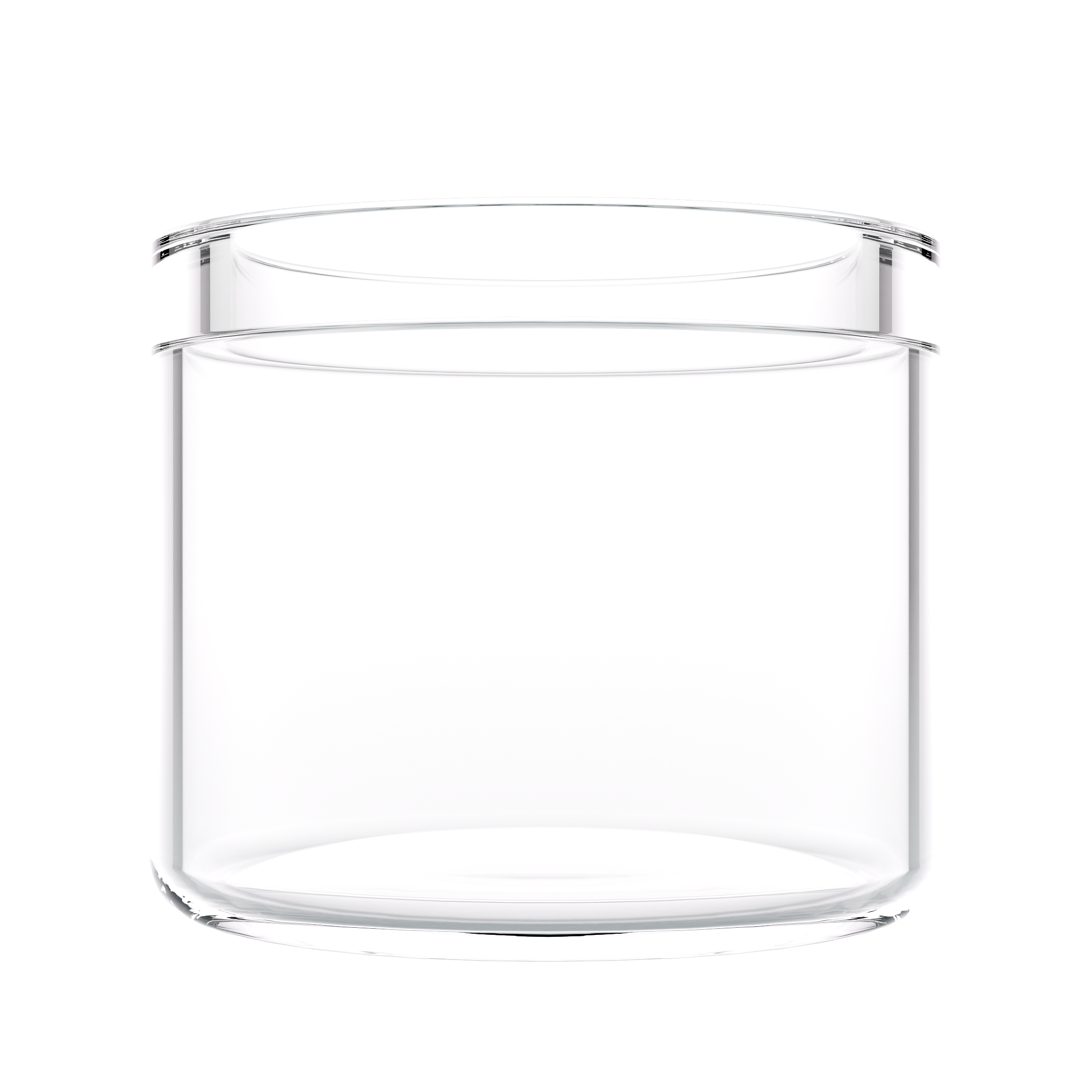 Wholesale 6ML Shoulder-Less Clear Glass Concentrate Jars with Silicone Cap (360 qty.)