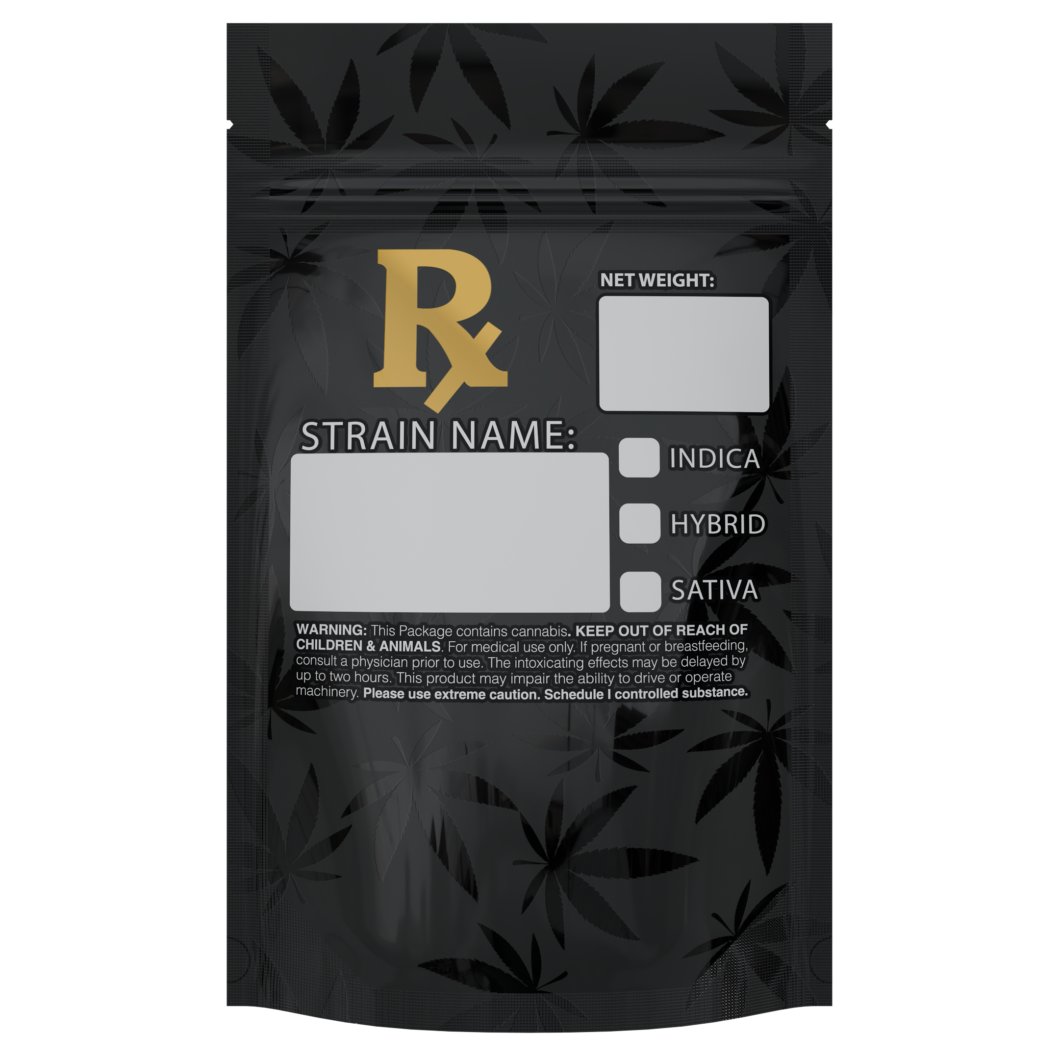 1/4th Ounce Rx Generic Designer Custom Printed Mylar Bags (100 qty.) - Dragon Chewer