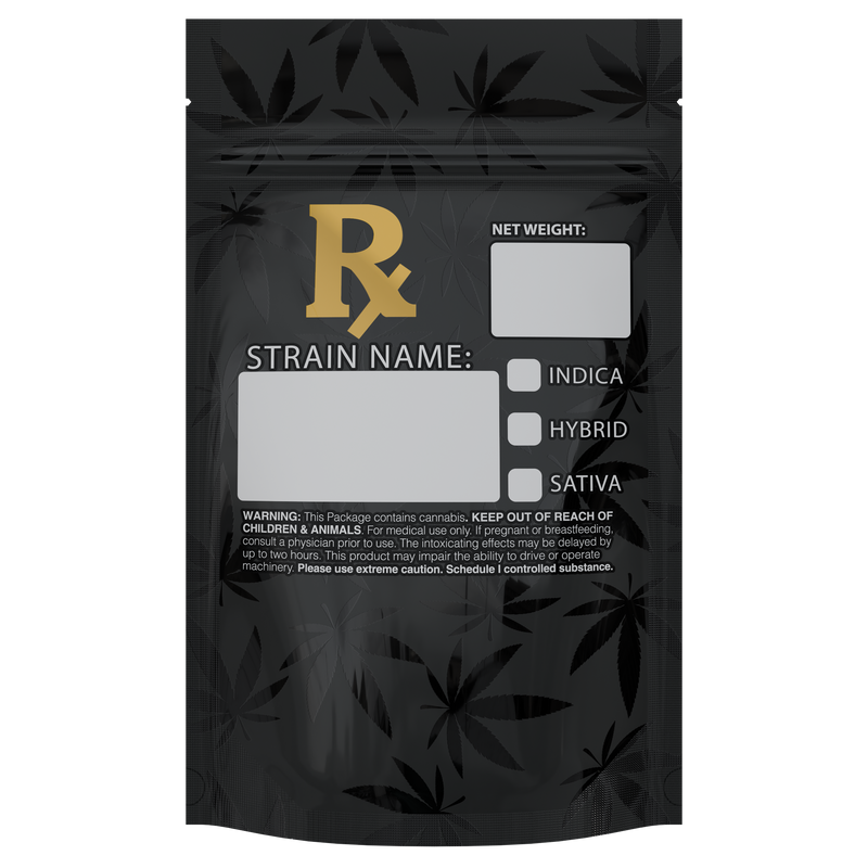 1/4th Ounce Rx Generic Designer Custom Printed Mylar Bags (1,000 qty.) - Dragon Chewer