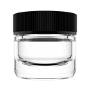 5ML Clear Glass Concentrate Jar - Black Twist Cap (250 qty.)