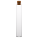 Pre-Roll 120mm Clear Glass Tubes - Cork Top - (846 qty.)