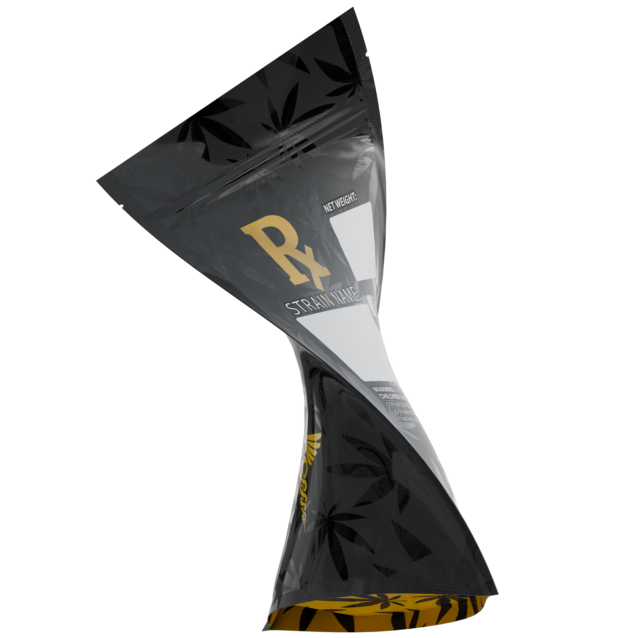 1/2 Ounce Rx Generic Designer Custom Printed Mylar Bags (1,000 qty.) - Dragon Chewer