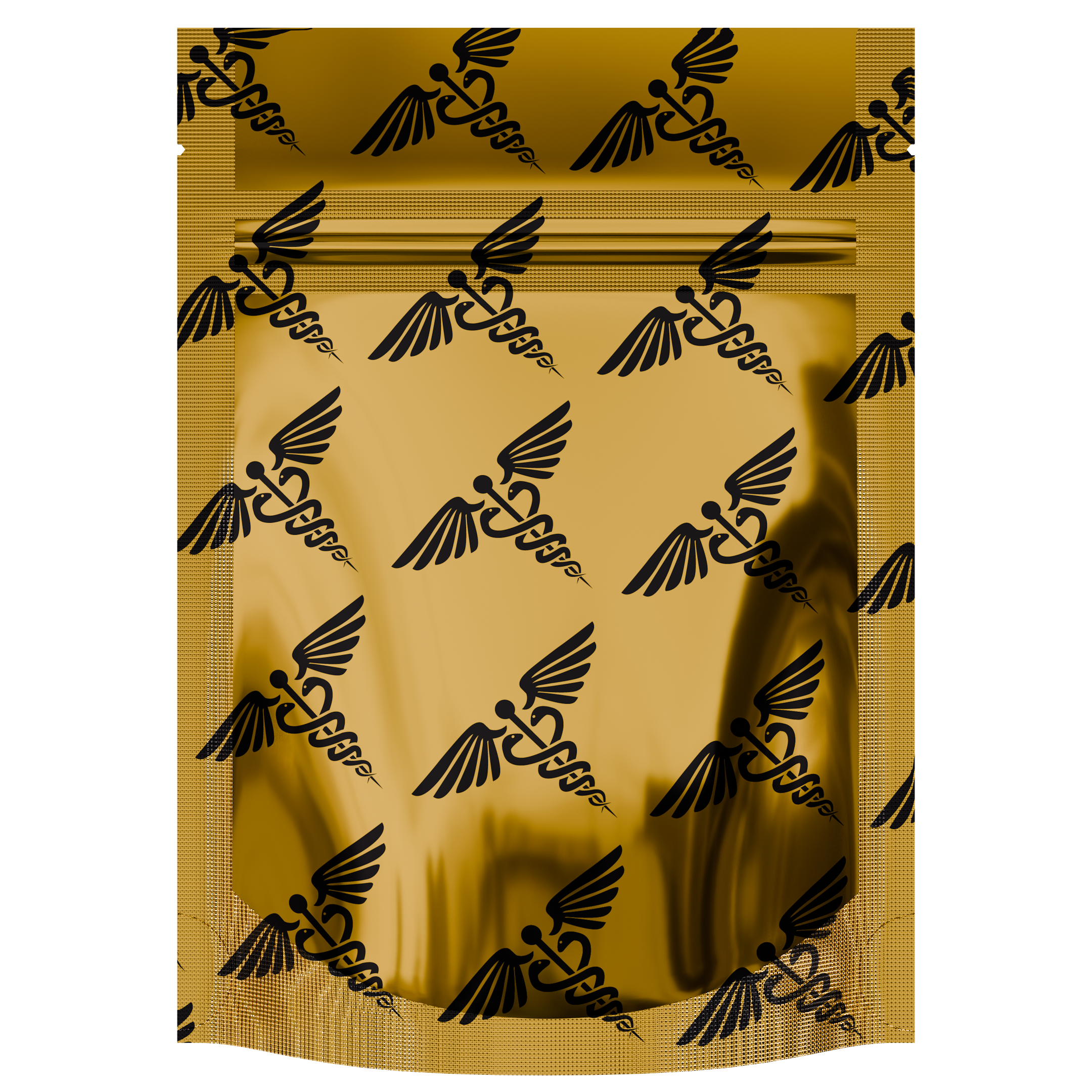1/8th 3.5g 8th Gold Rx Designer Custom Printed Mylar Bags (100 qty.) - Dragon Chewer