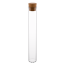 Pre-Roll 120mm Clear Glass Tubes - Cork Top - (846 qty.)