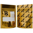 1/8th 3.5g 8th Gold Rx Designer Custom Printed Mylar Bags (100 qty.) - Dragon Chewer