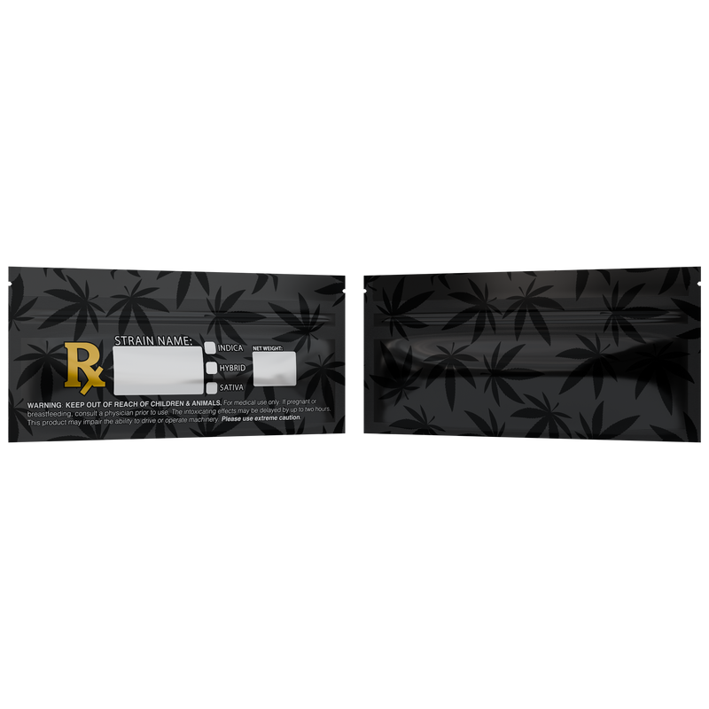 Pre Roll Rx Generic Designer Custom Printed Mylar Bags (100 qty.) - Dragon Chewer