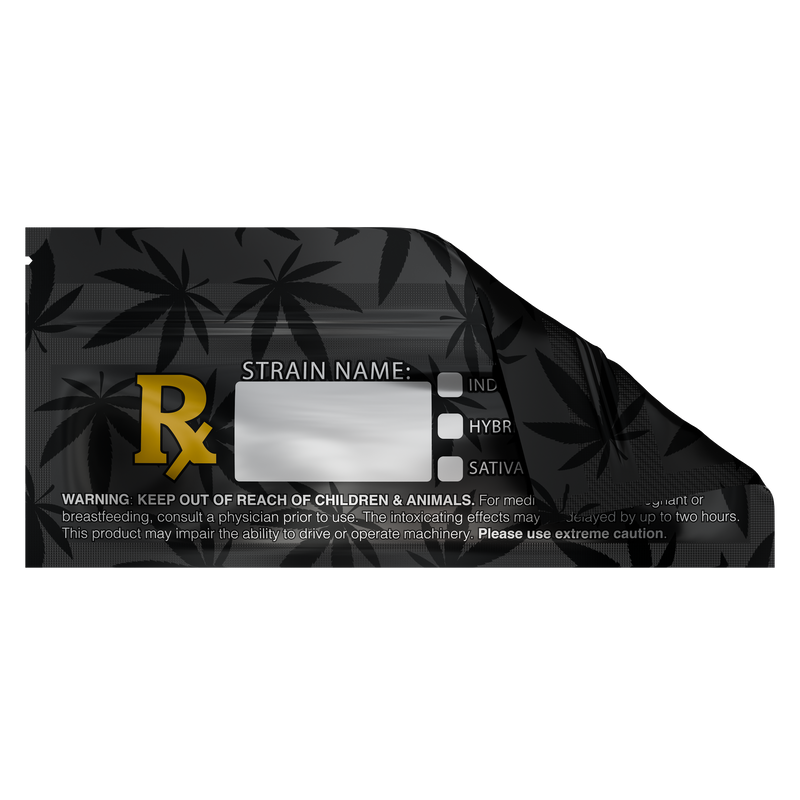 Pre Roll Rx Generic Designer Custom Printed Mylar Bags (1,000 qty.) - Dragon Chewer
